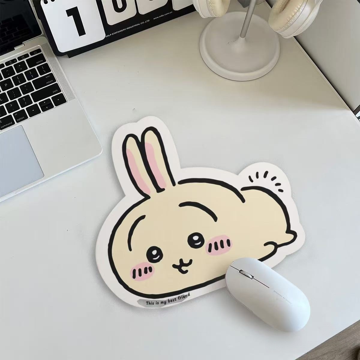 Chiikawa Cartoon Jiyi Usagi Ha - đánh giá và giá Leather Desk Pad