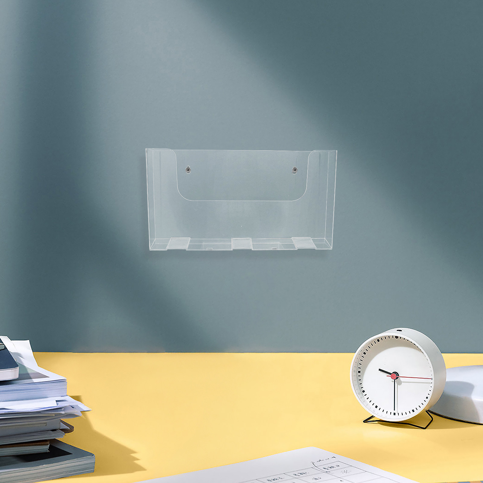 2Pcs Acrylic Wall Mounted File - đánh giá và giá Magazine Holder Rack