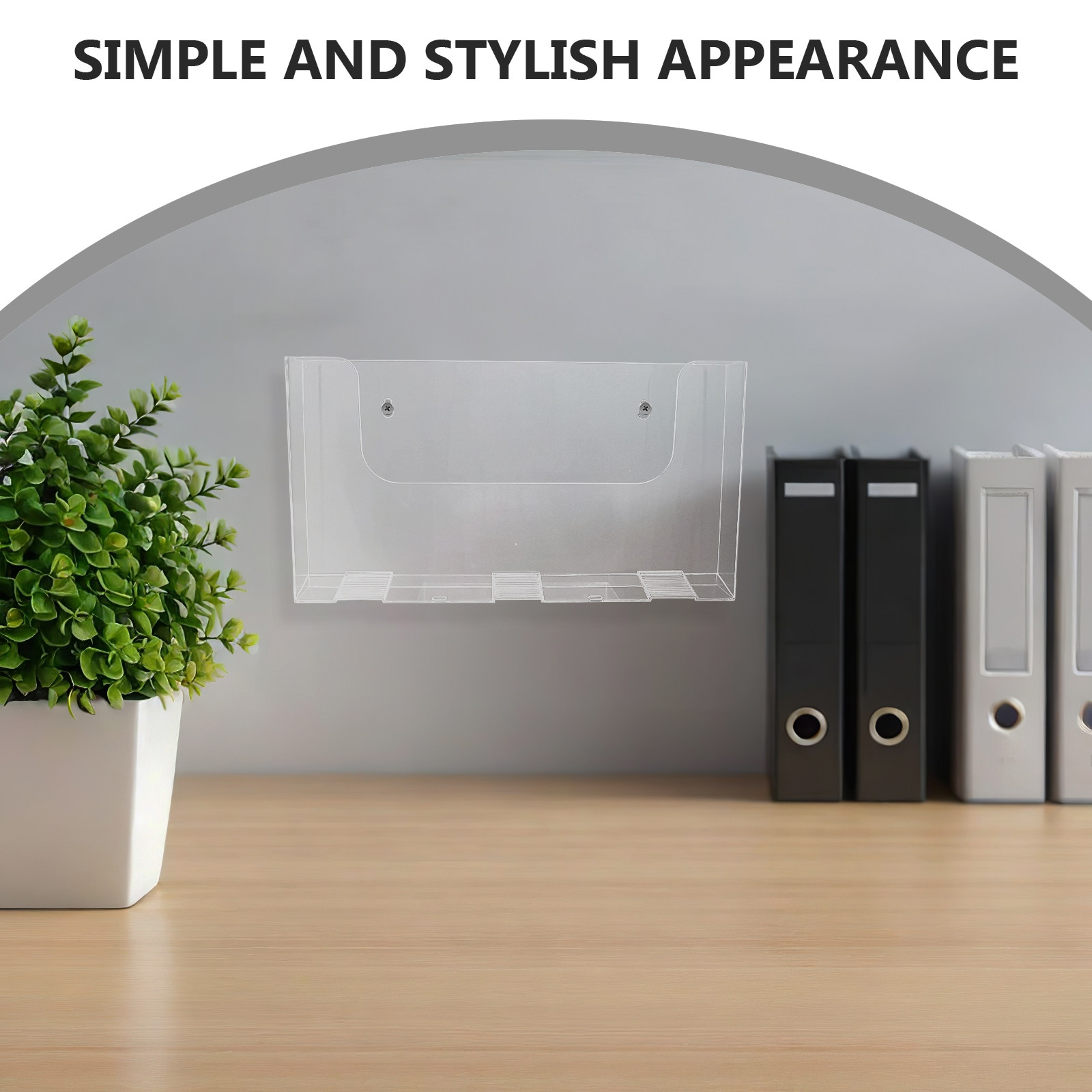2Pcs Acrylic Wall Mounted File - đánh giá và giá Magazine Holder Rack