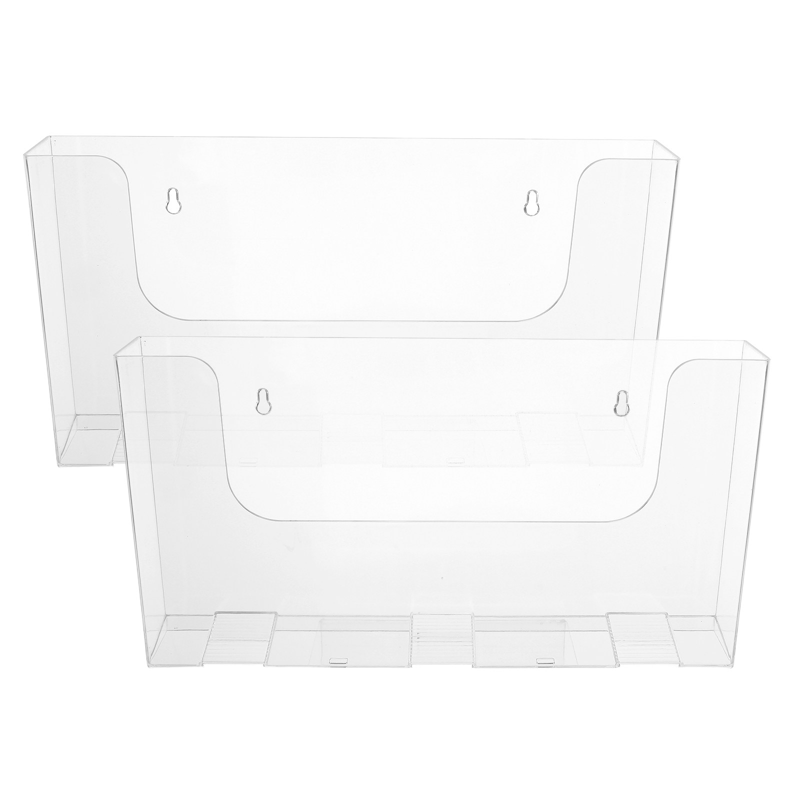 2Pcs Acrylic Wall Mounted File - đánh giá và giá Magazine Holder Rack