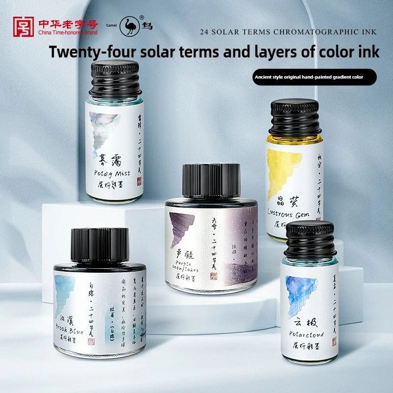 Ostrich 24 Colors 30/15ml Laye - đánh giá và giá Fountain Pen Bottled Ink