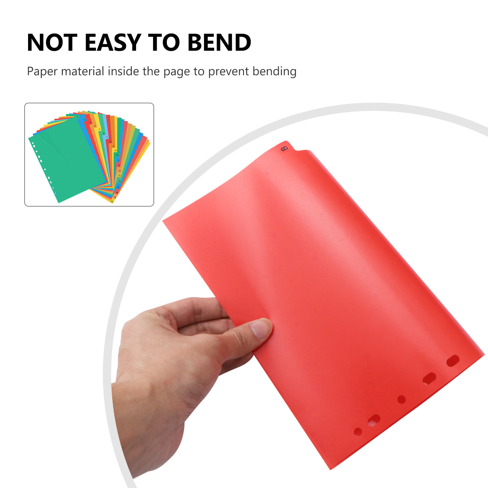 20 Pages A4 Colorful Plastic T - đánh giá và giá Tab Divider A4