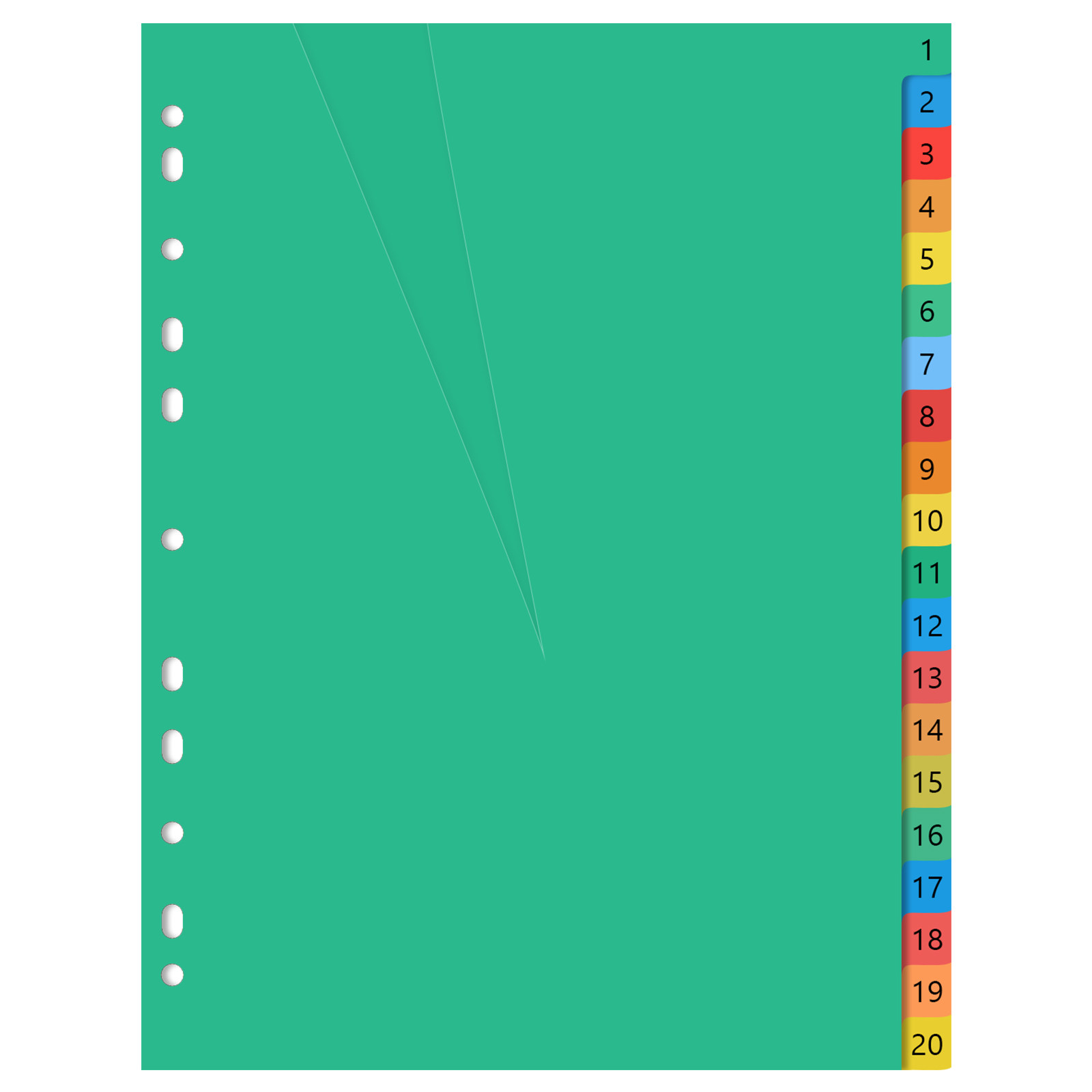 20 Pages A4 Colorful Plastic T - đánh giá và giá Tab Divider A4