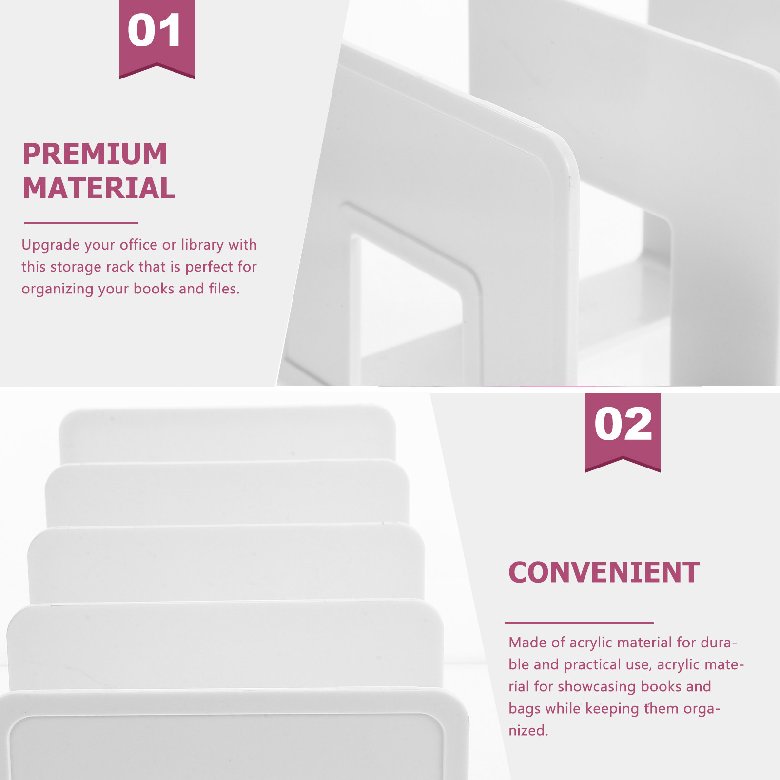 Sturdy Acrylic Desktop File Ho - đánh giá và giá Magazine Holder Rack