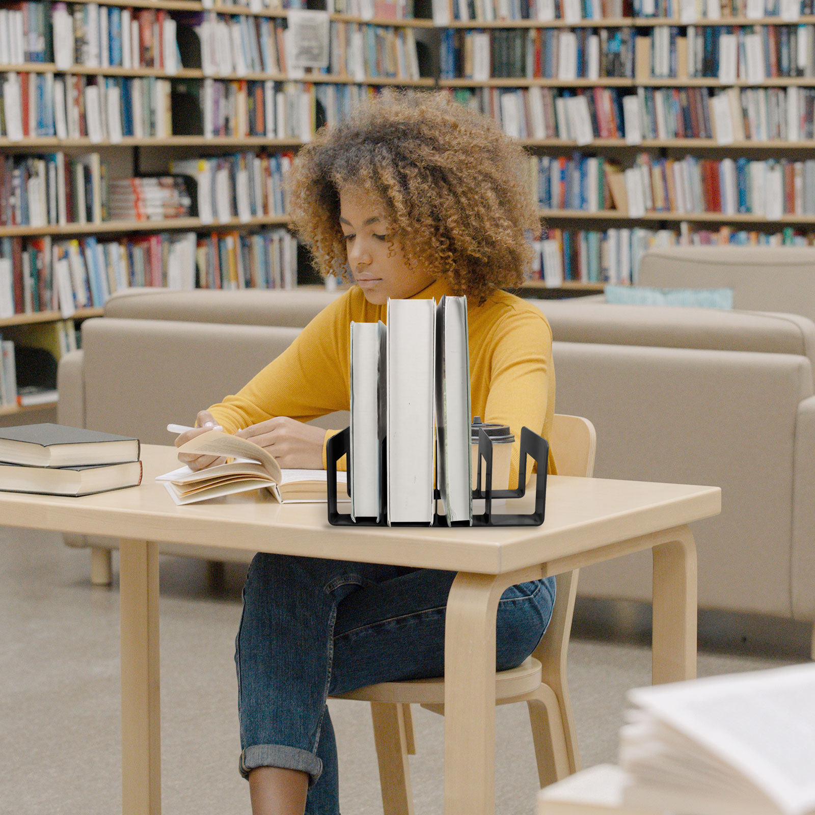 Multicompartment Desktop Book  - đánh giá và giá Magazine Holder Rack